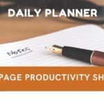 Daily Planner with Important Activities for the day